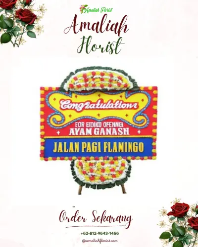 Bunga Papan Congratulation di Temberan